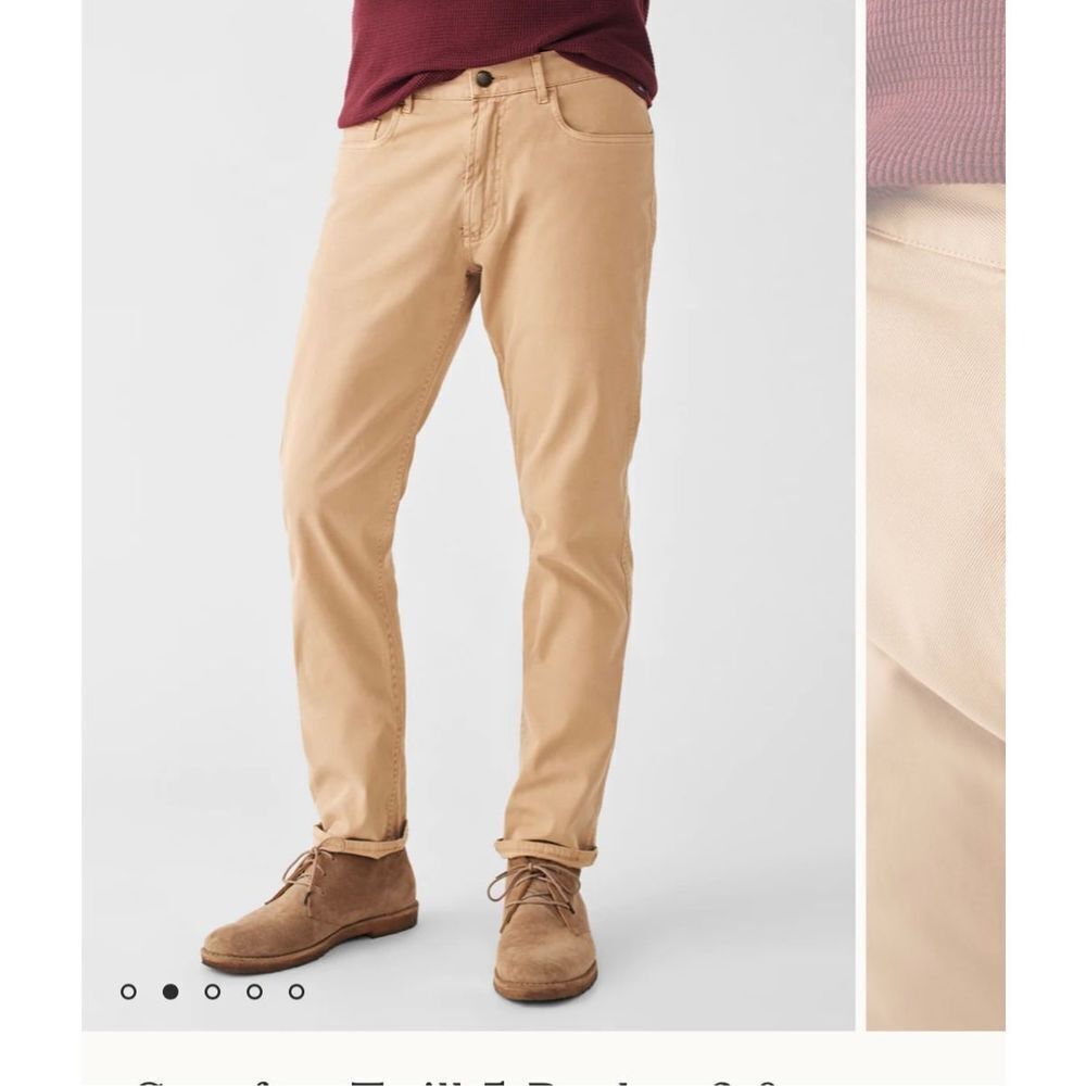 NWT faherty comfort twill pants